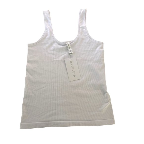 Athleta Women's White Renew Seamless Tank Size M NWT - Picture 1 of 3